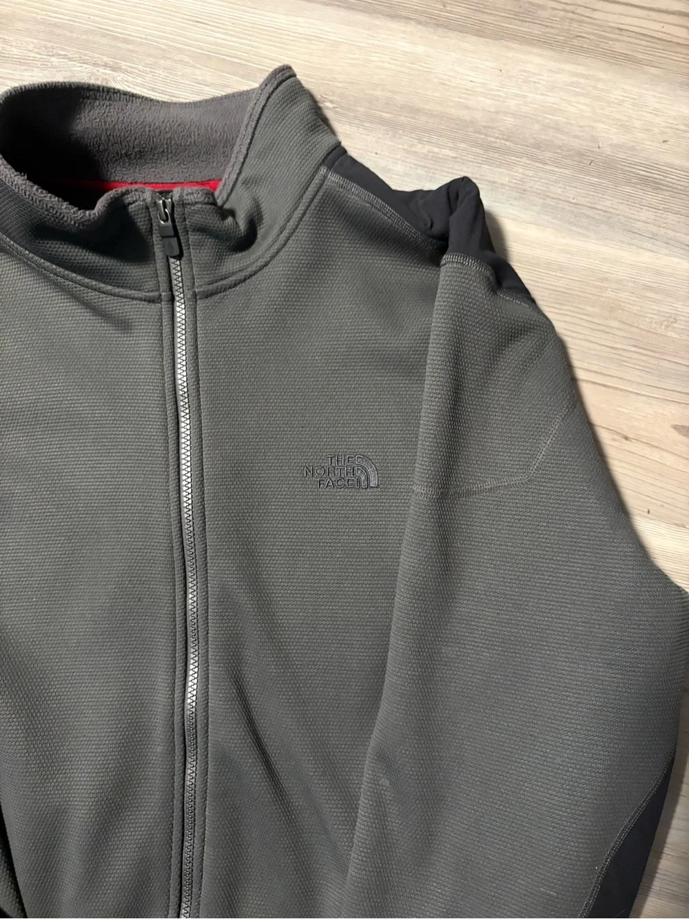 The North Face Full Zip Hiking Performance Fleece Mens XL Jacket TKA Stealth